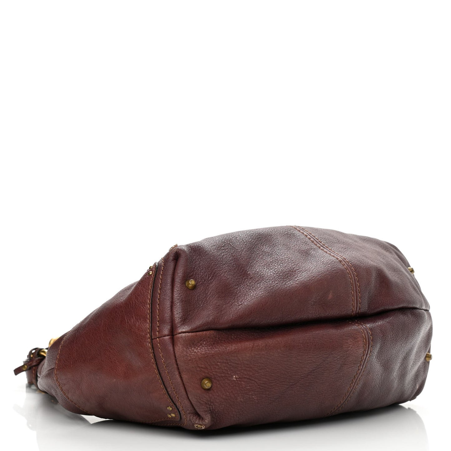 Calfskin Paddington Hobo Burgundy