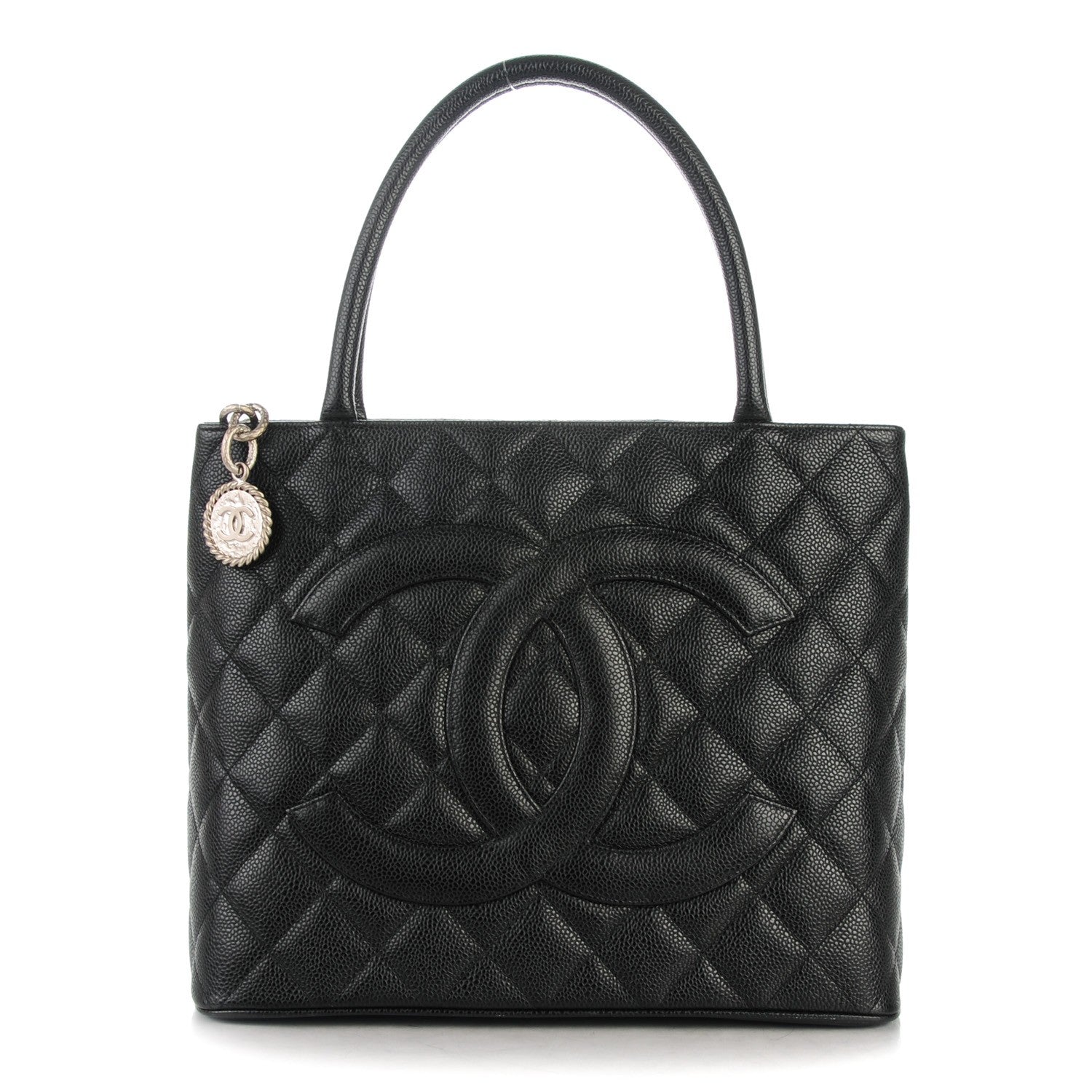 Chanel Caviar Quilted Medallion Tote Black 1 of 7
