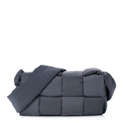 Bottega Veneta Nylon Intrecciato Padded Tech Cassette Bag Dark Grey 3 of 12