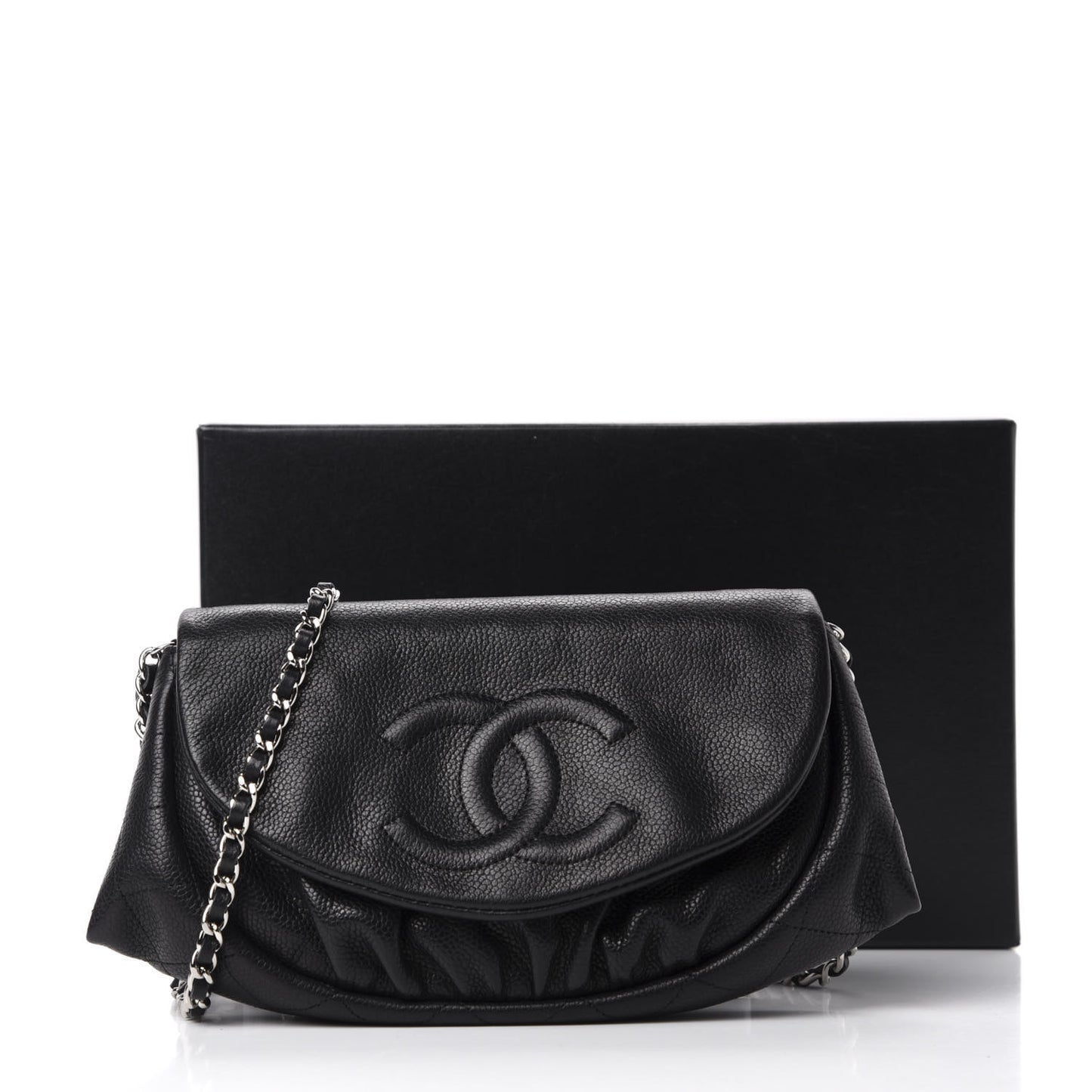 Caviar Half Moon Wallet On Chain WOC Black
