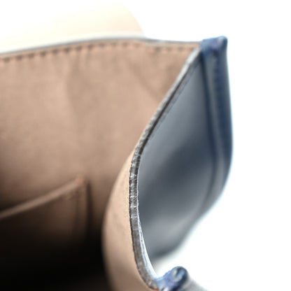 Fendi Vitello Century Opaco F is Fendi Small Kan I Shoulder Bag Blu Scuro 12 of 12