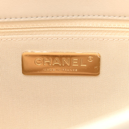 Chanel Lambskin Quilted Large Chanel 19 Flap Light Beige 6 of 9