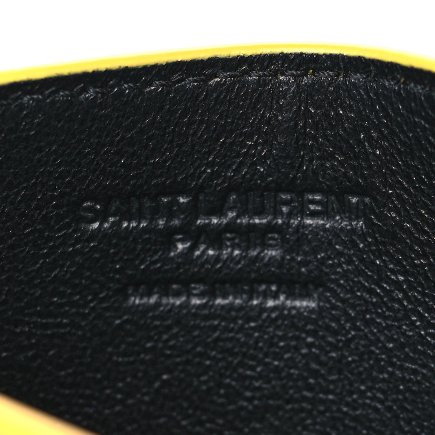 Saint Laurent Calfskin 5 Fragments Card Holder Sunflower 6 of 7