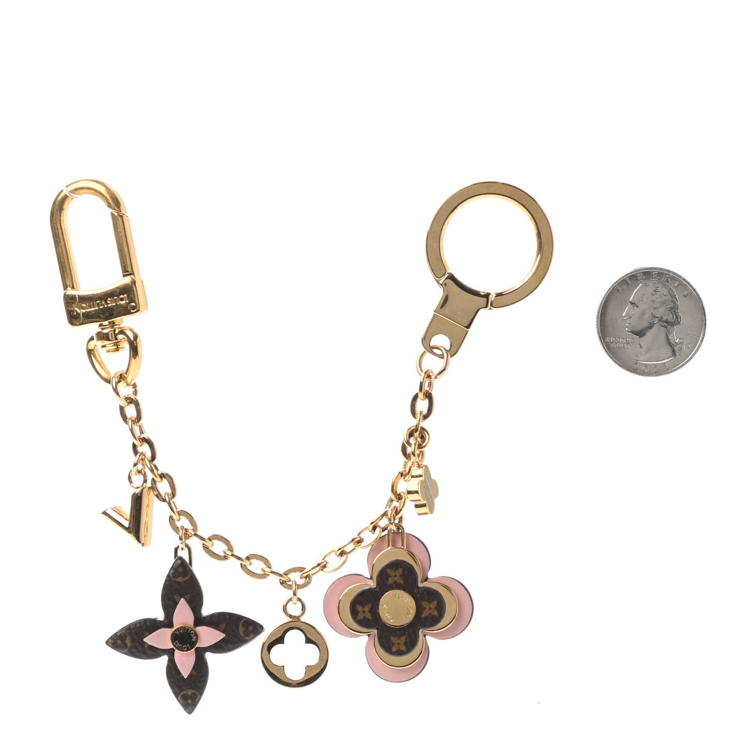 Louis Vuitton Blooming Flowers Bag Charm Chain Pink 2 of 3