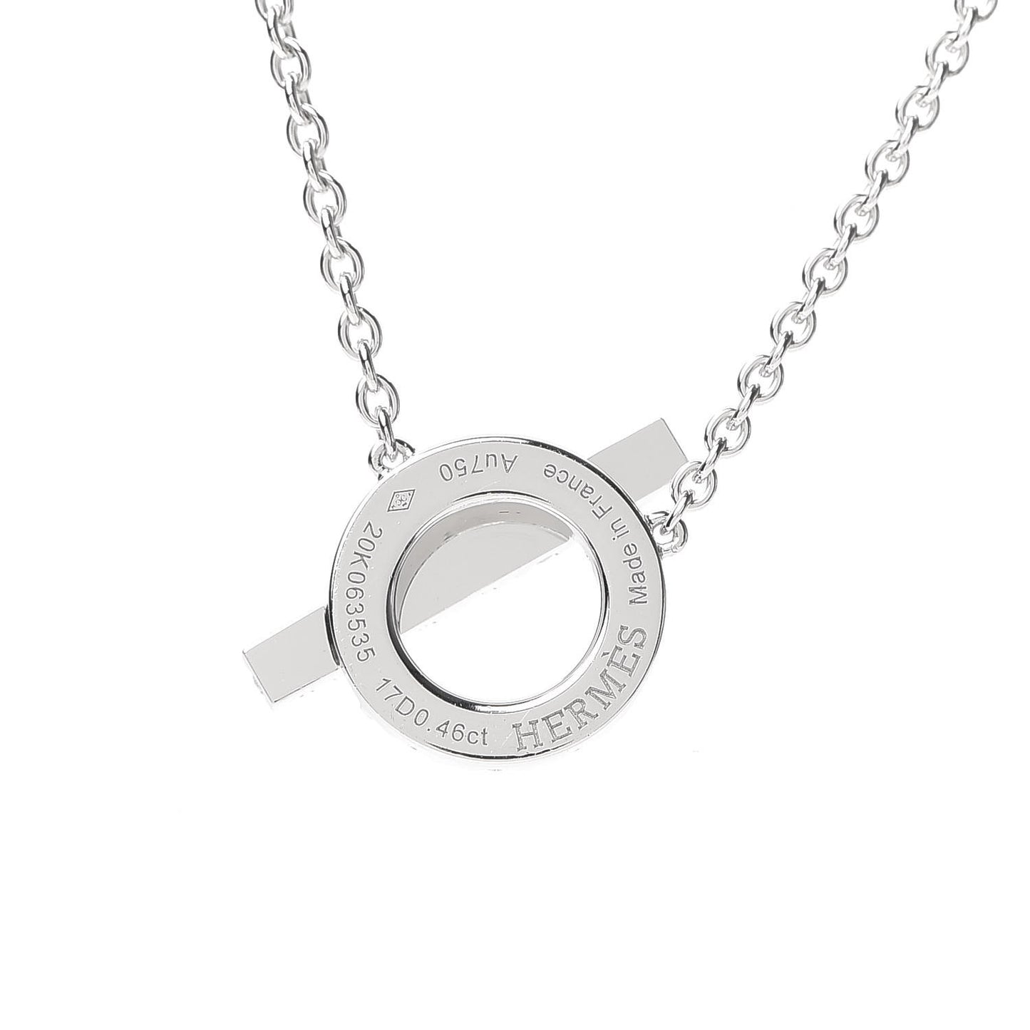 18K White Gold Diamond Finesse Pendant Necklace