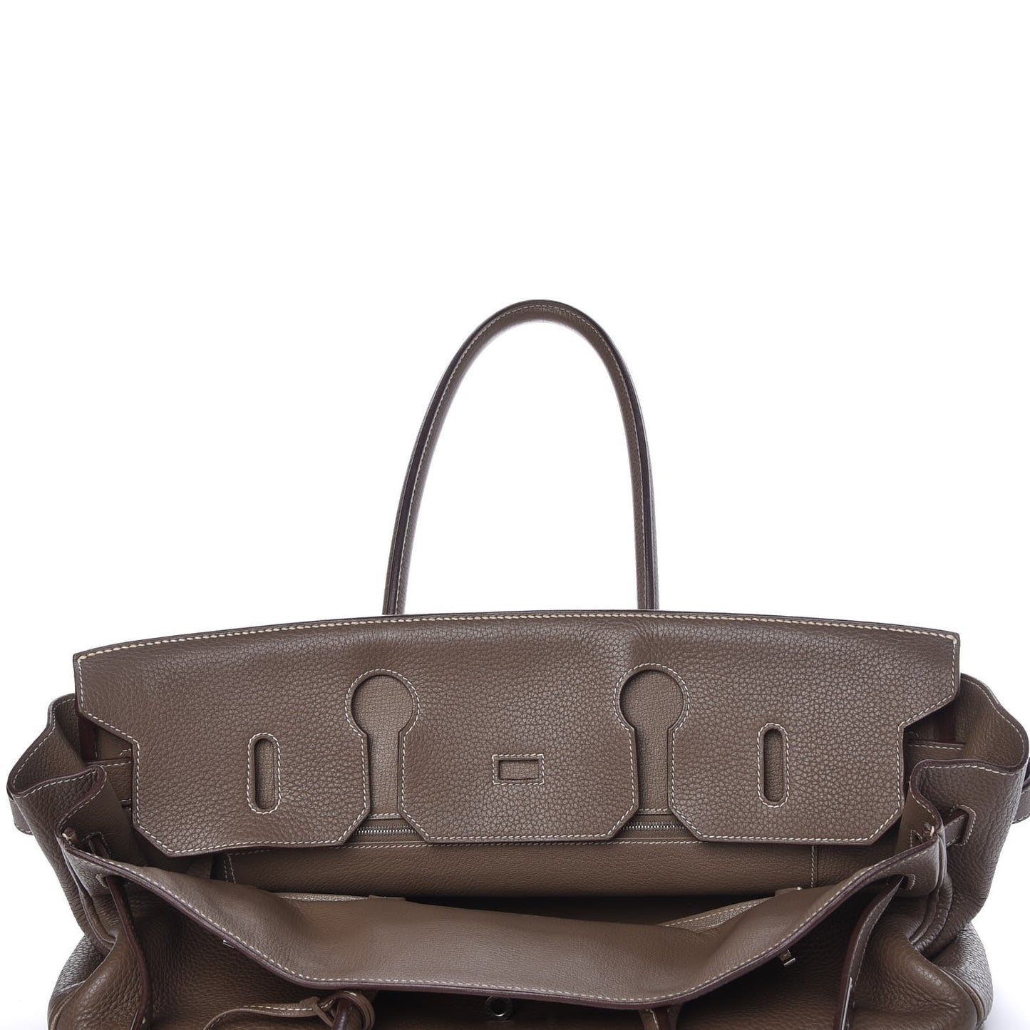 Taurillon Clemence JPG Shoulder Birkin II 42 Etoupe