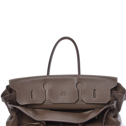 Hermes Taurillon Clemence JPG Shoulder Birkin II 42 Etoupe 16 of 37