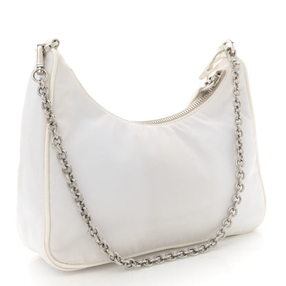 Prada Nylon Re-Edition 2005 Shoulder Bag White 3 of 14