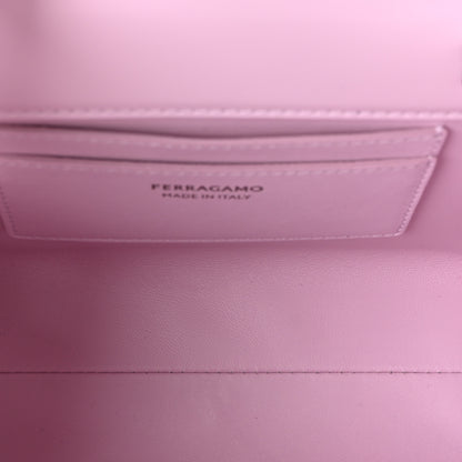 Salvatore Ferragamo Brushed Calfskin Mini Wanda Top Handle Bag Bubble Gum 4 of 8