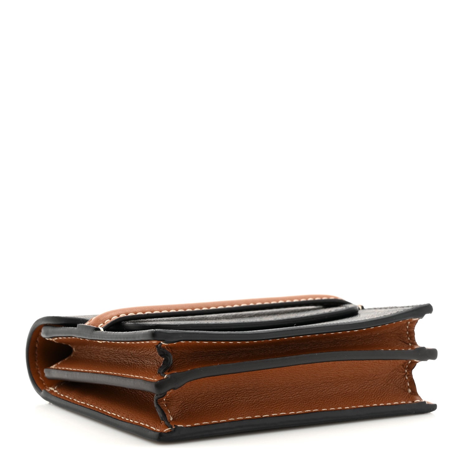 Celine Triomphe Canvas Business Card Holder Tan 4 of 8
