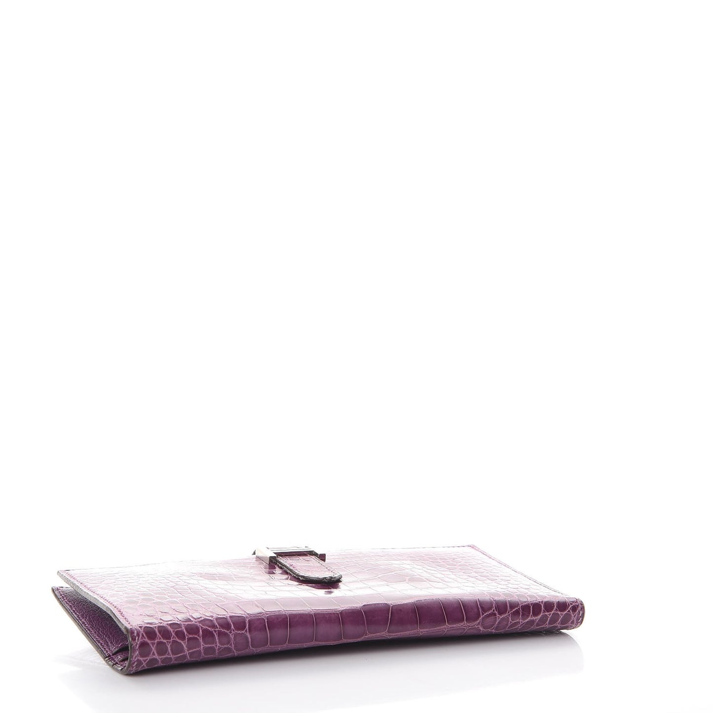 Shiny Alligator Bearn Wallet Violet