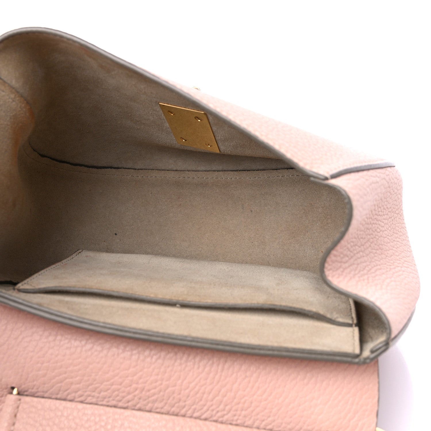 Chloe Grained Lambskin Mini Drew Shoulder Bag Cement Pink 6 of 12
