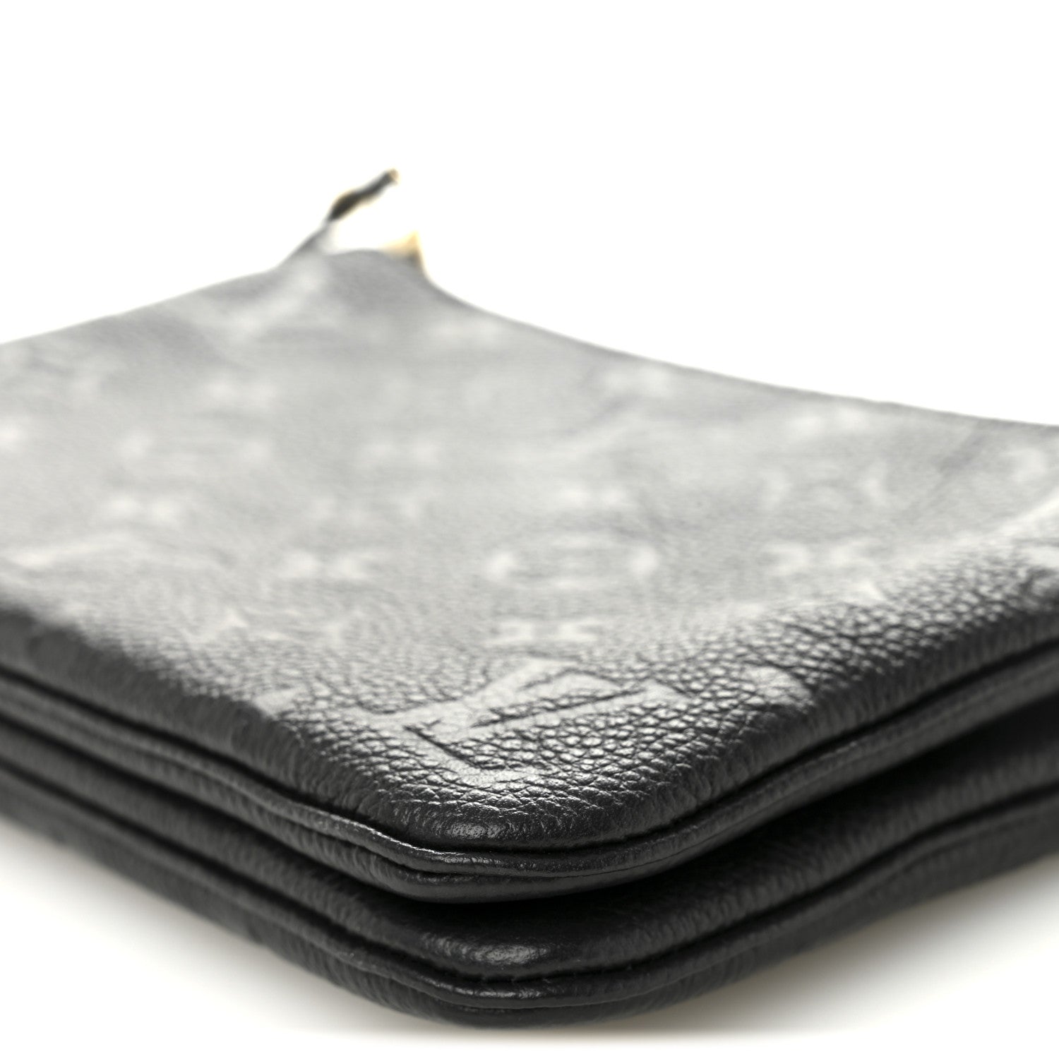 Louis Vuitton Empreinte Double Zip Pochette Black 9 of 10