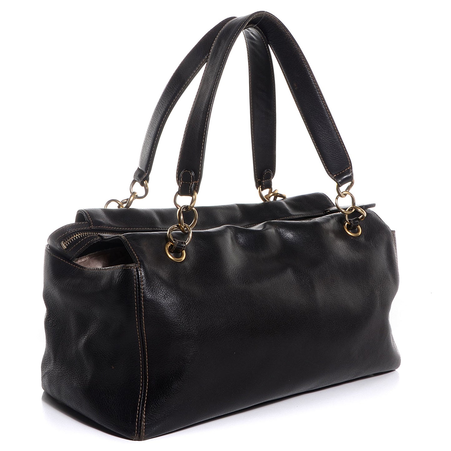 Leather CC Bag Black