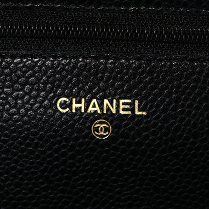 Chanel Caviar Quilted Wallet on Chain WOC Black 6 of 11