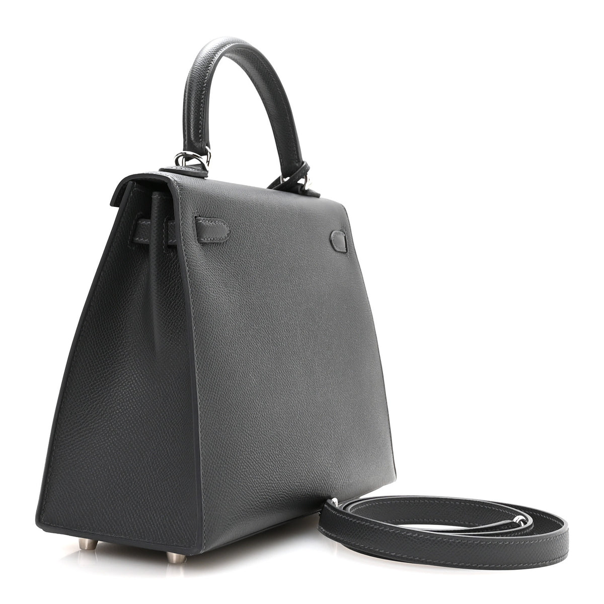 Hermes Epsom Kelly Sellier 25 Gris Misty 3 of 11