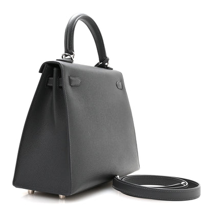 Hermes Epsom Kelly Sellier 25 Gris Misty 3 of 11