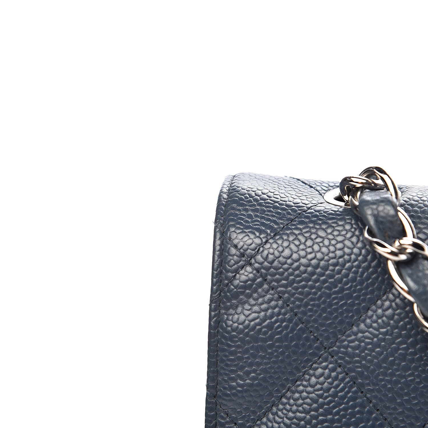 Chanel Caviar Quilted Jumbo Single Flap Dark Blue 8 of 18
