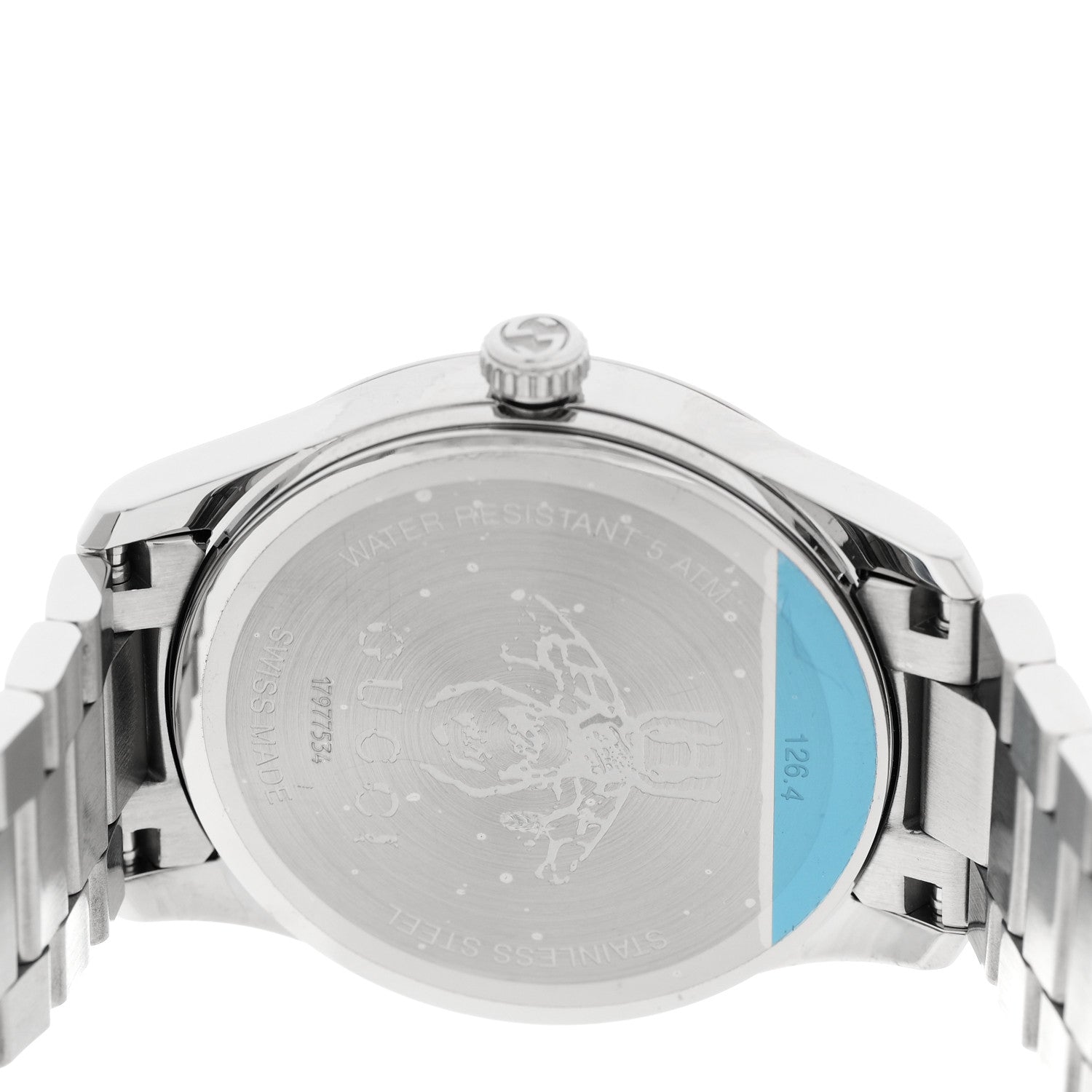Gucci Stainless Steel 38mm G-Timeless Bee Quartz Watch 4 of 4