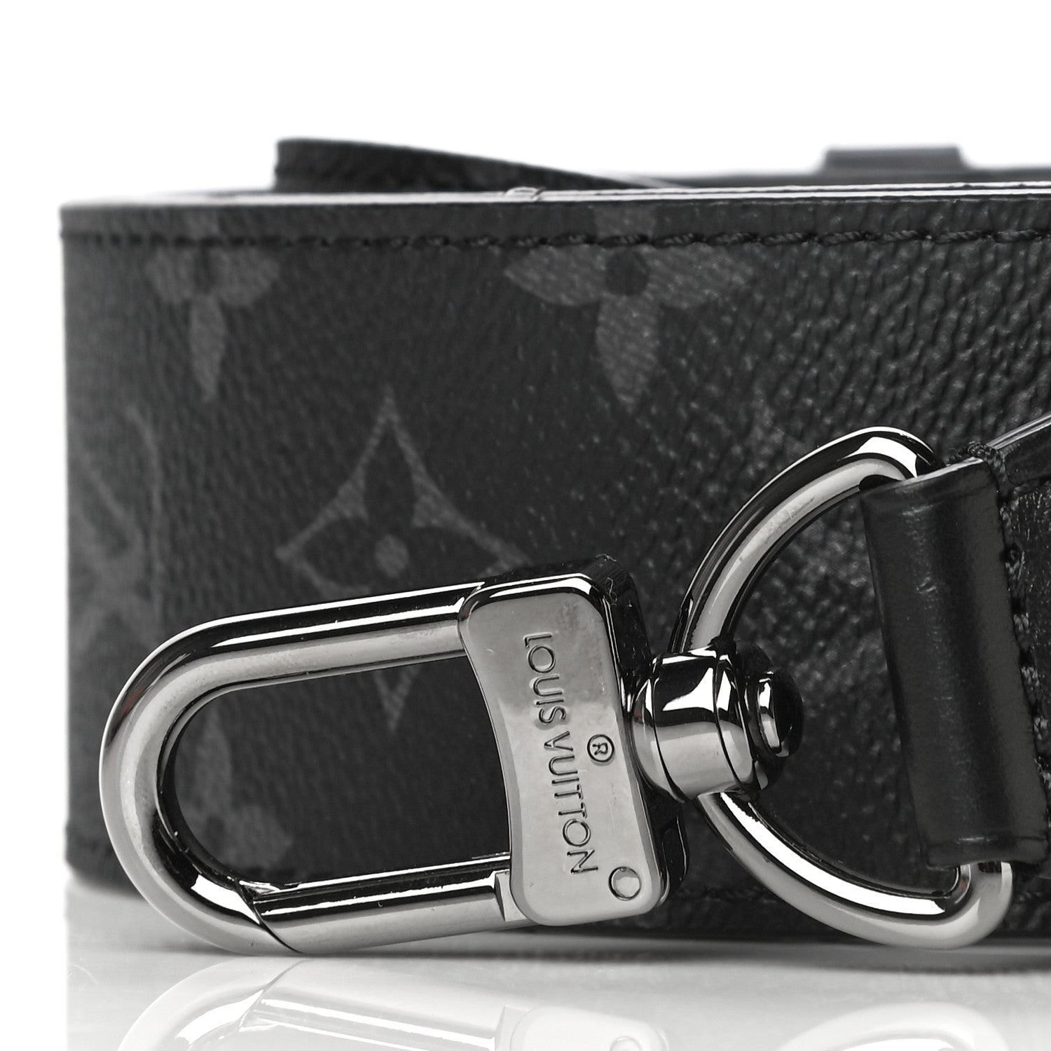 Louis Vuitton Monogram Eclipse Reversible Bandouliere Shoulder Strap 2 of 9