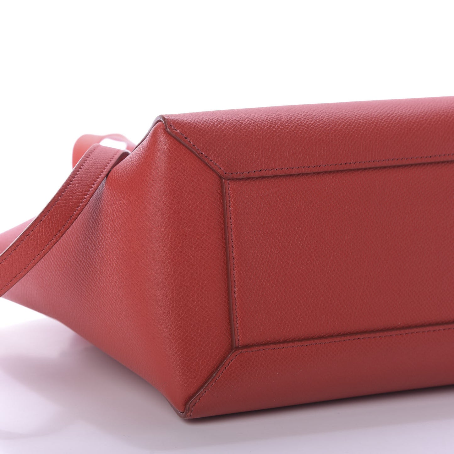 Baby Grained Calfskin Micro Belt Bag Coquelicot