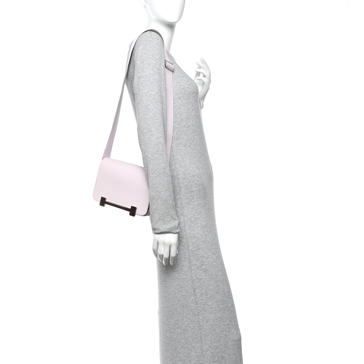 Hermes Chevre Mysore Bicolor Geta Mauve Pale Rouge Sellier 2 of 11