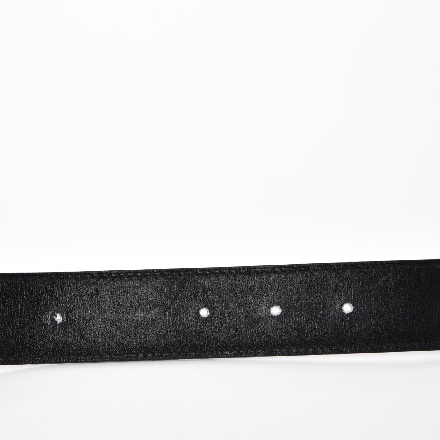 Hermes Box Togo 32mm H Belt 80 Black Chocolate 4 of 9