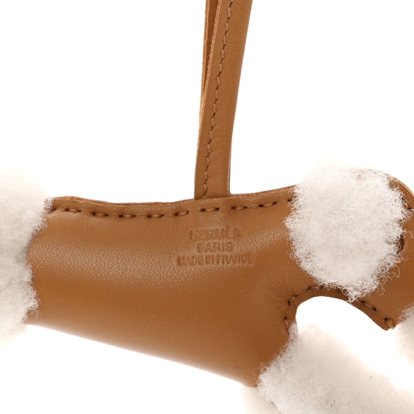 Milo Lambskin Shearling Budy Charm Biscuit