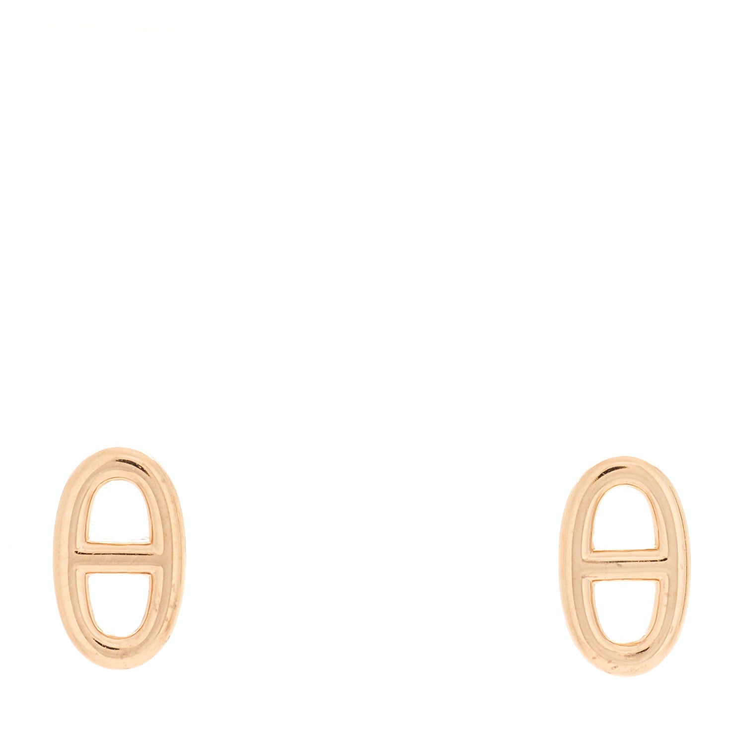 Hermes 18K Rose Gold TPM Farandole Stud Earrings 1 of 5