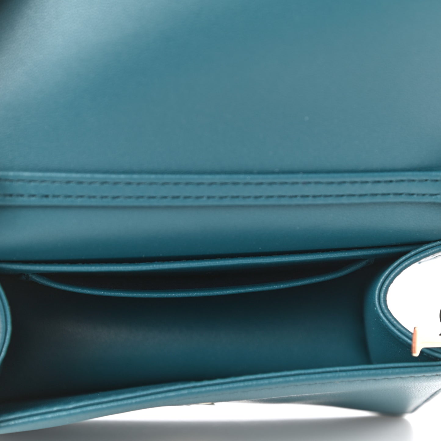 Lambskin Cannage Mini Waist Pouch on Chain Deep Ocean