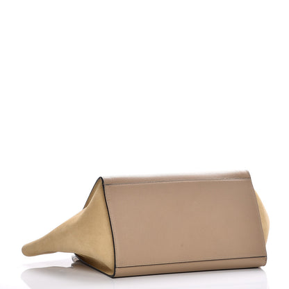 Celine Drummed Calfskin Suede Medium Trapeze Dune 5 of 10