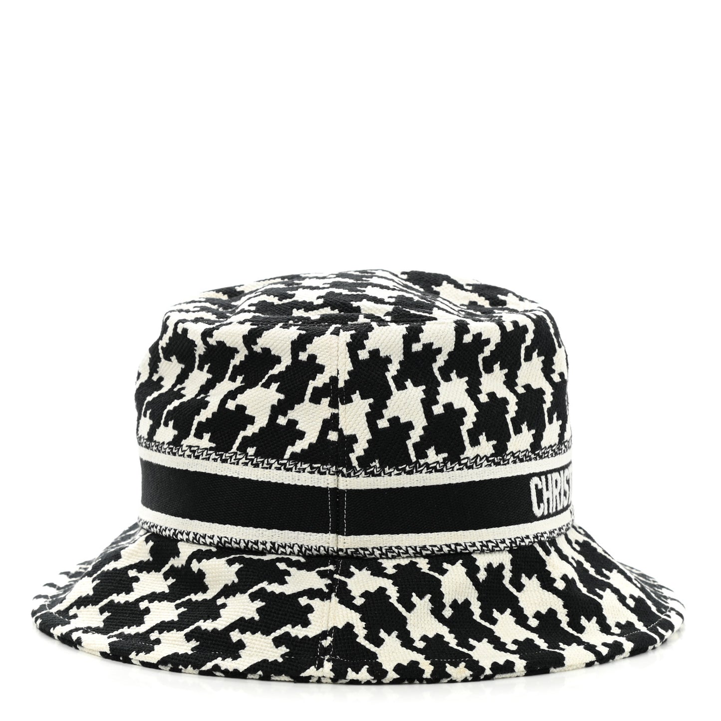 Pied De Poule Bucket Hat 58 Black White