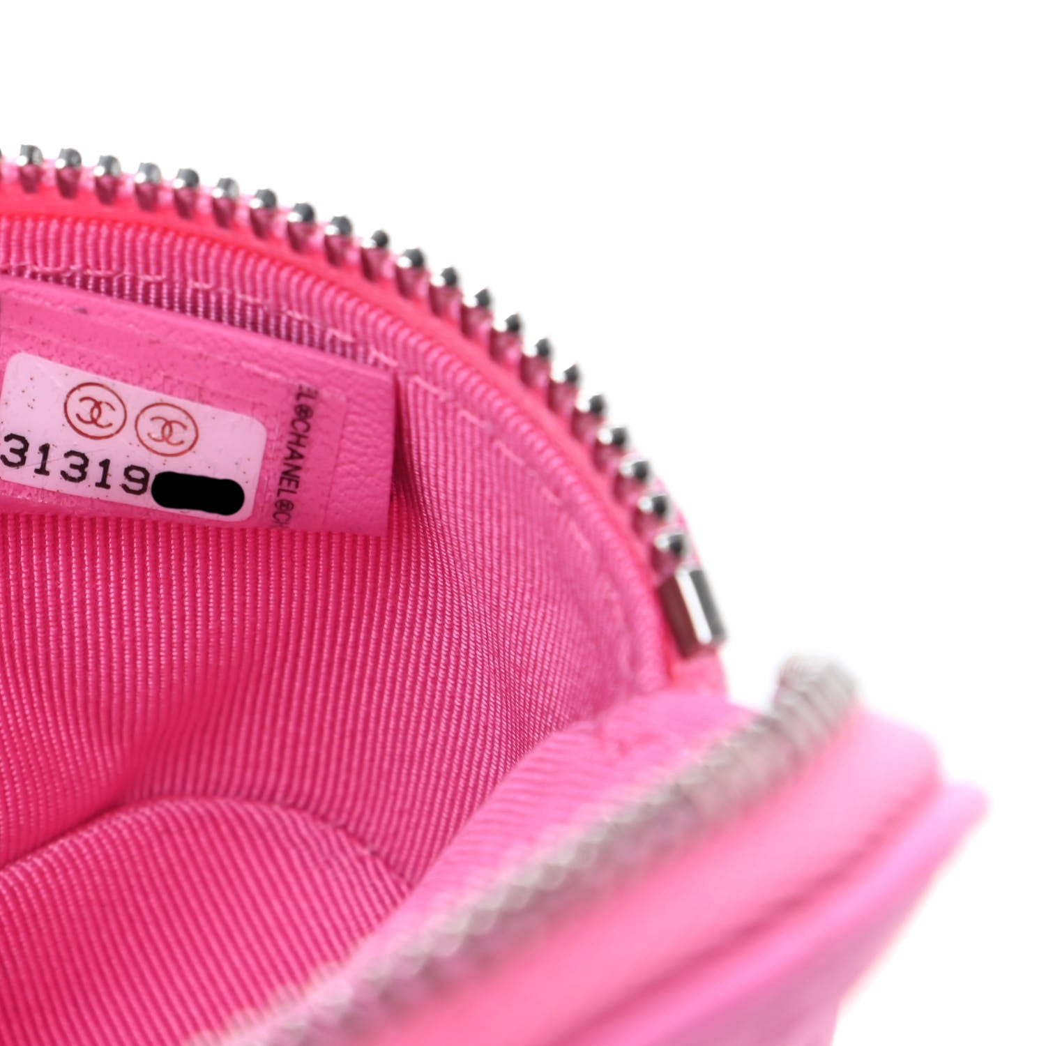 Chanel Lambskin Quilted Arm Coin Purse Pink 7 of 8
