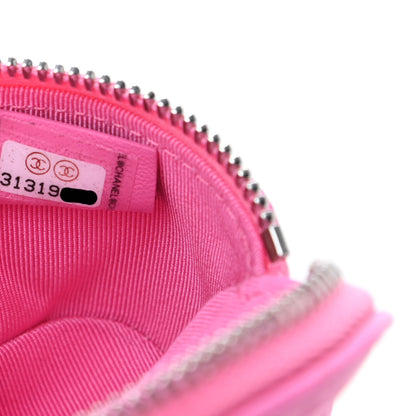 Chanel Lambskin Quilted Arm Coin Purse Pink 7 of 8