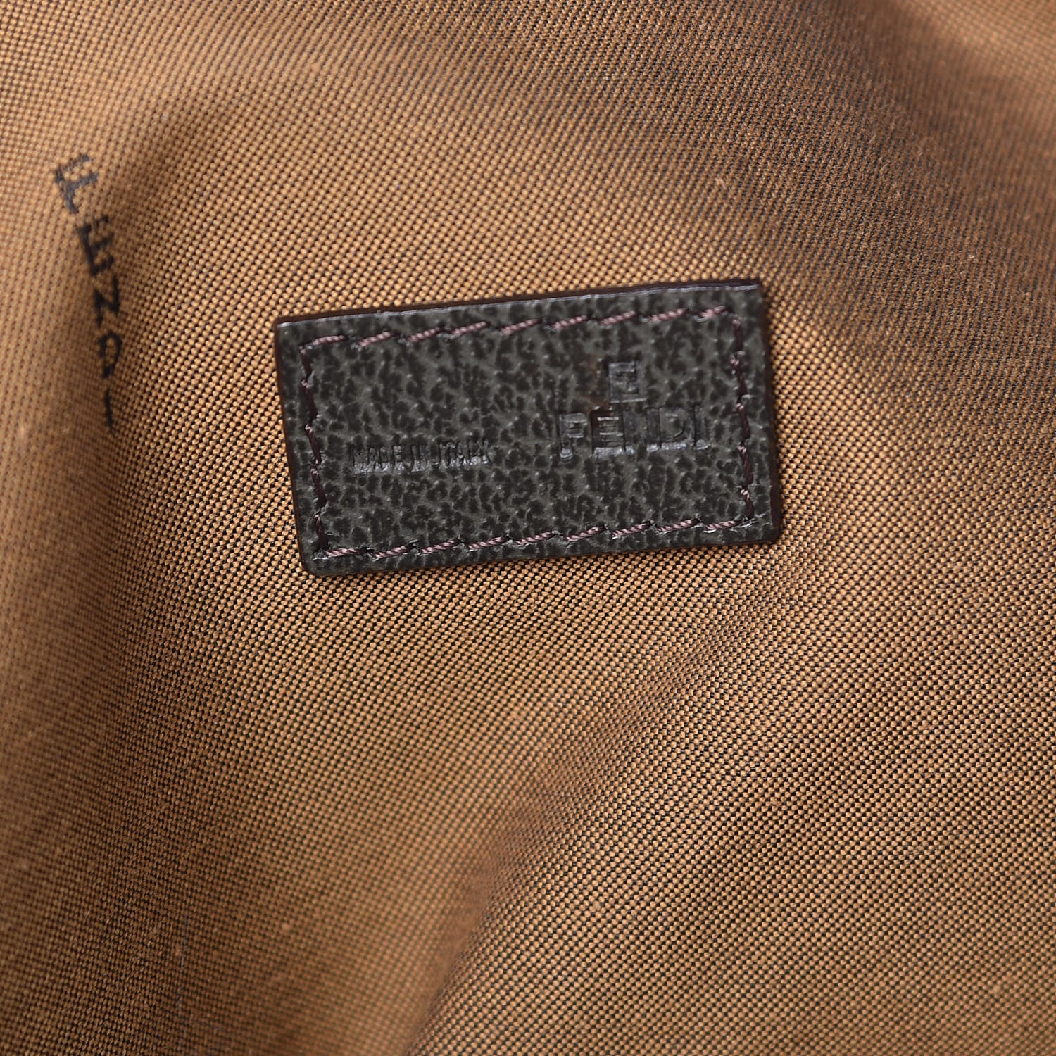 Fendi Zucca Cinghiale Medium Zip Code Shopping Tote Lierre 6 of 10