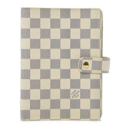 Louis Vuitton Damier Azur Medium Ring Agenda Cover 1 of 7