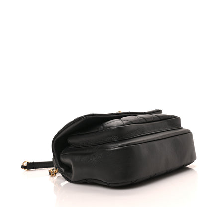 Chanel Calfskin Quilted Top Handle Flap Black 4 of 9
