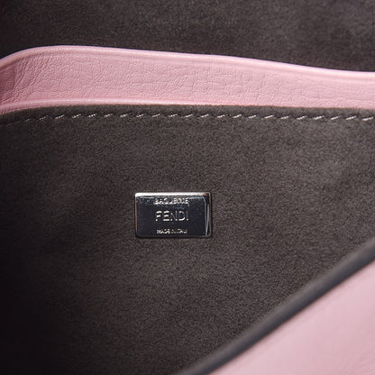 Fendi Calfskin Rabbit Fox Fur Hypnoteyes Micro Baguette Bubblegum 6 of 10