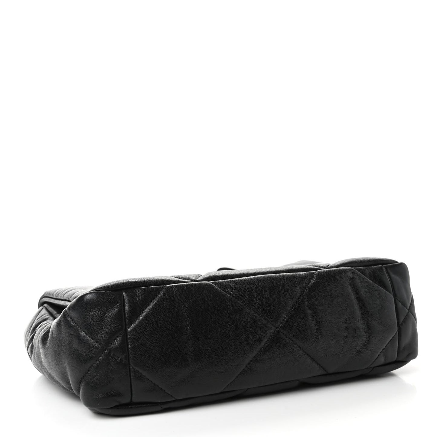 Goatskin Quilted Medium Chanel 19 Flap Black
