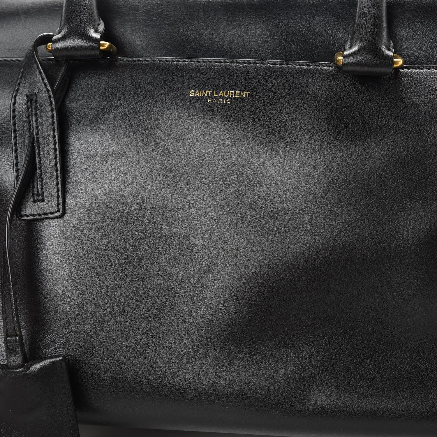Saint Laurent Calfskin Classic Duffle 6 Black 18 of 19