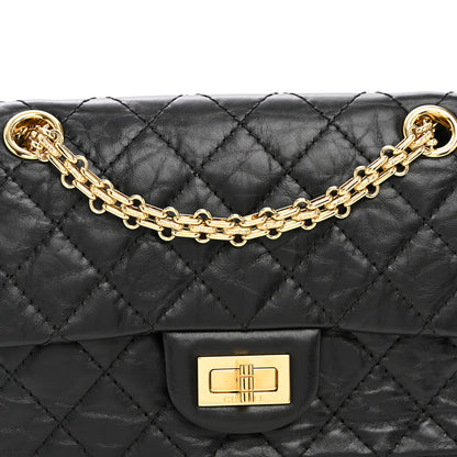 Chanel Aged Calfskin Quilted 2.55 Reissue Mini Flap Black 8 of 10