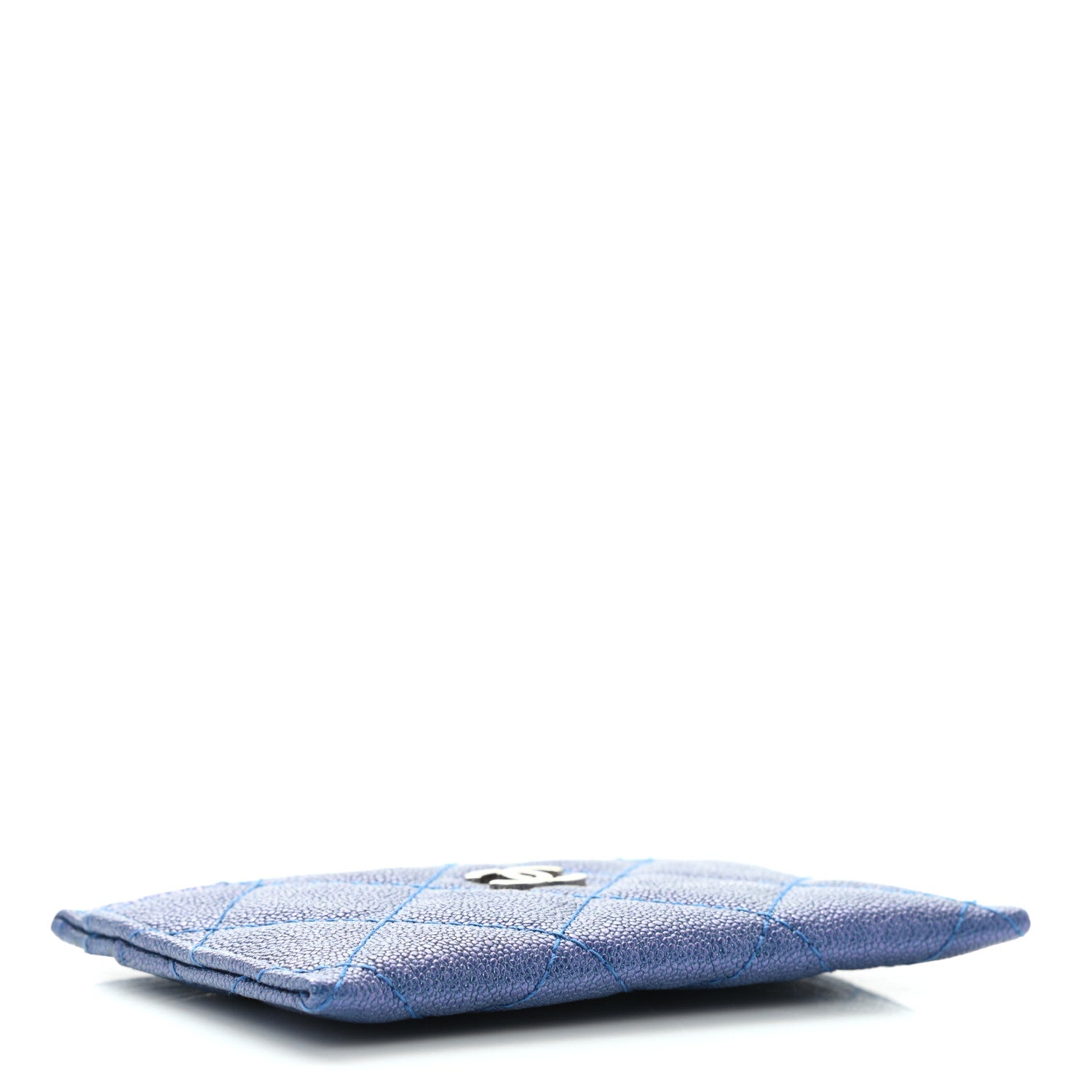 Chanel Iridescent Caviar Quilted Card Holder Dark Blue 4 of 8