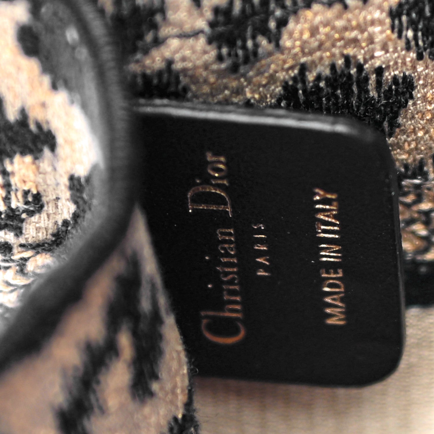 Christian Dior Canvas Mizza Embroidered Mini Leopard Book Tote Beige 6 of 9