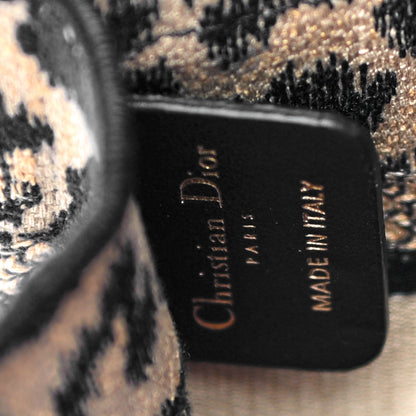Christian Dior Canvas Mizza Embroidered Mini Leopard Book Tote Beige 6 of 9