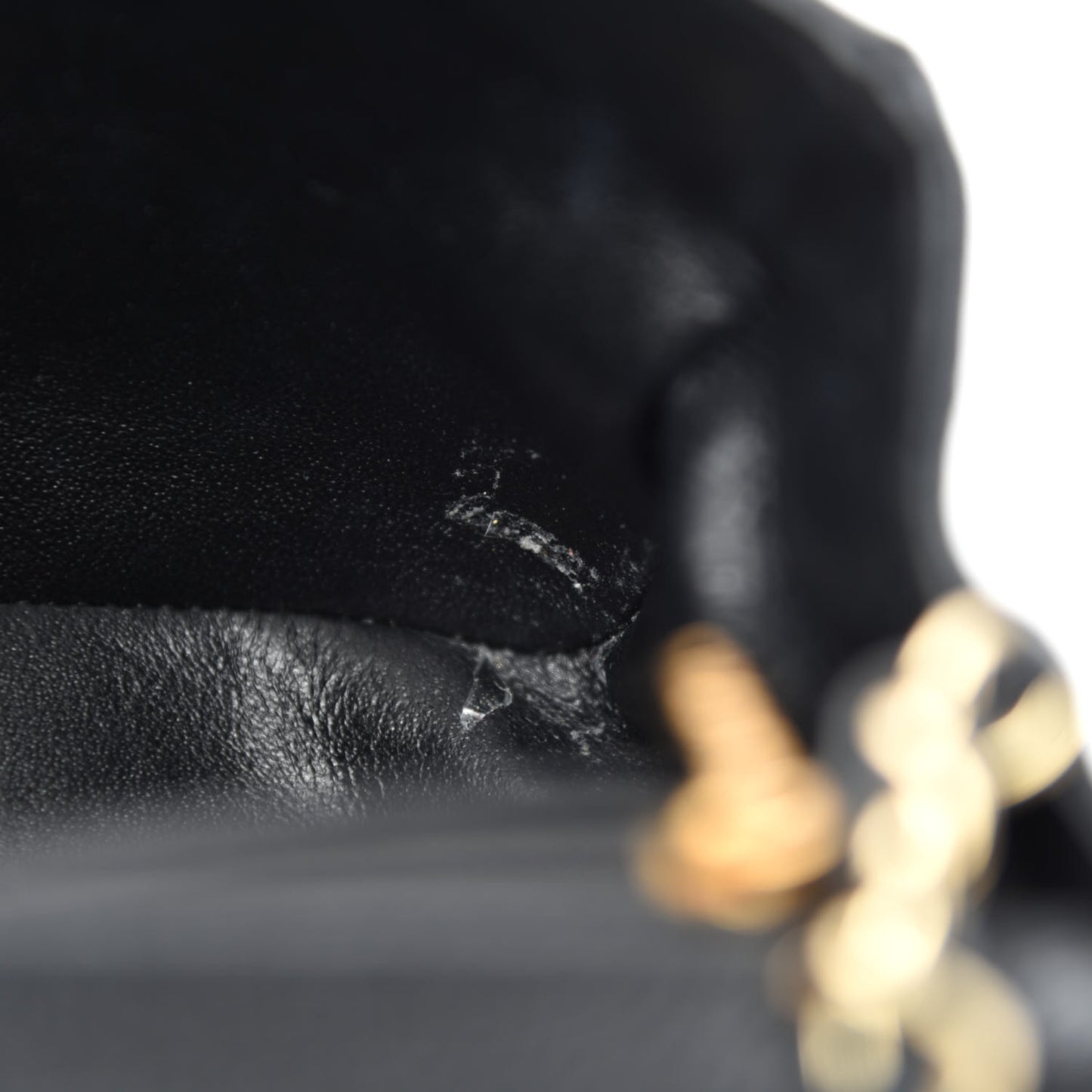 Caviar Quilted Mini Square Flap Black