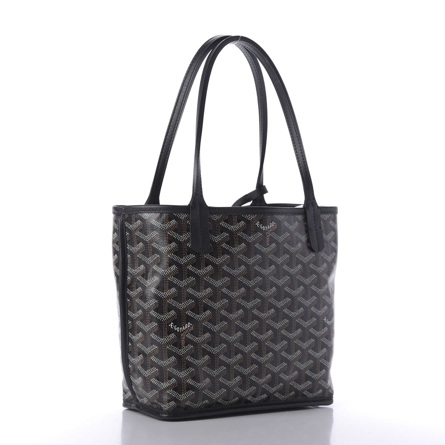 Goyardine Reversible Mini Anjou Black
