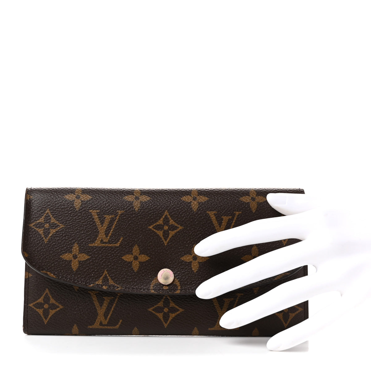 Louis Vuitton Monogram Emilie Wallet Rose Ballerine 2 of 8
