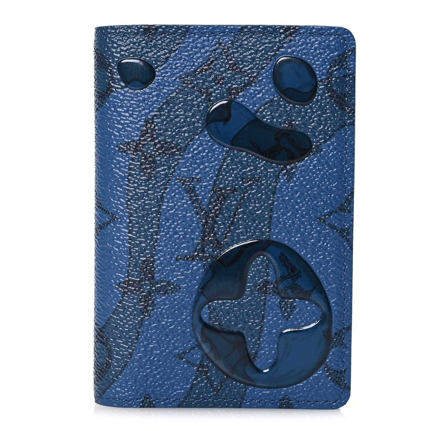 Louis Vuitton Monogram Aquagarden Pocket Organizer NM Abyss Blue 1 of 7
