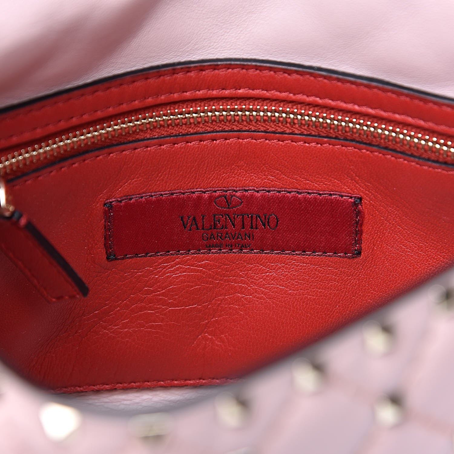 Valentino Garavani Nappa Medium Rockstud Spike Shoulder Bag Water Rose 6 of 9