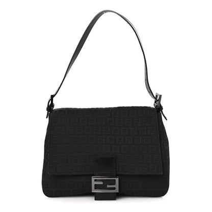 Fendi Zucchino Mama Baguette Black 2 of 23